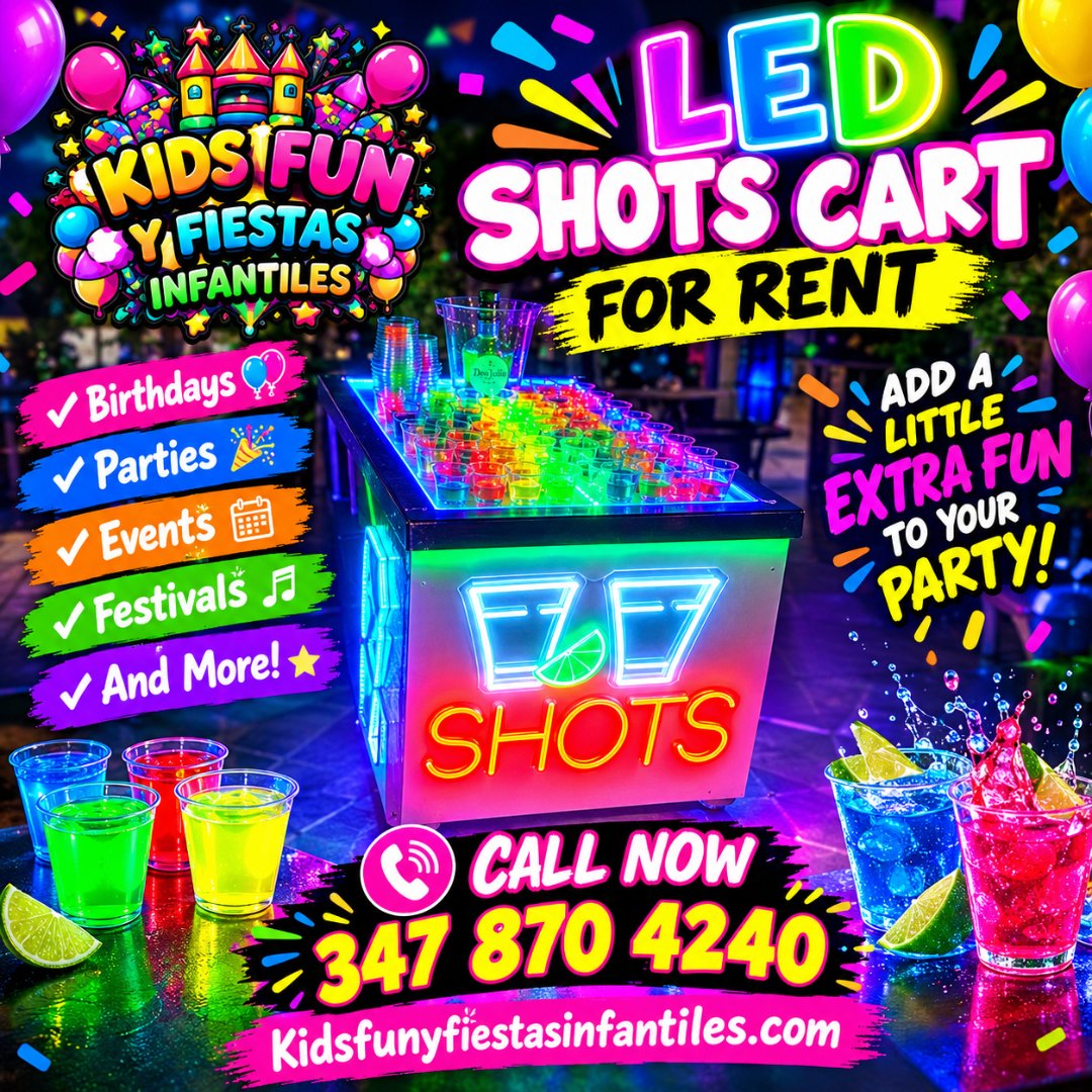 Shots cart for rent